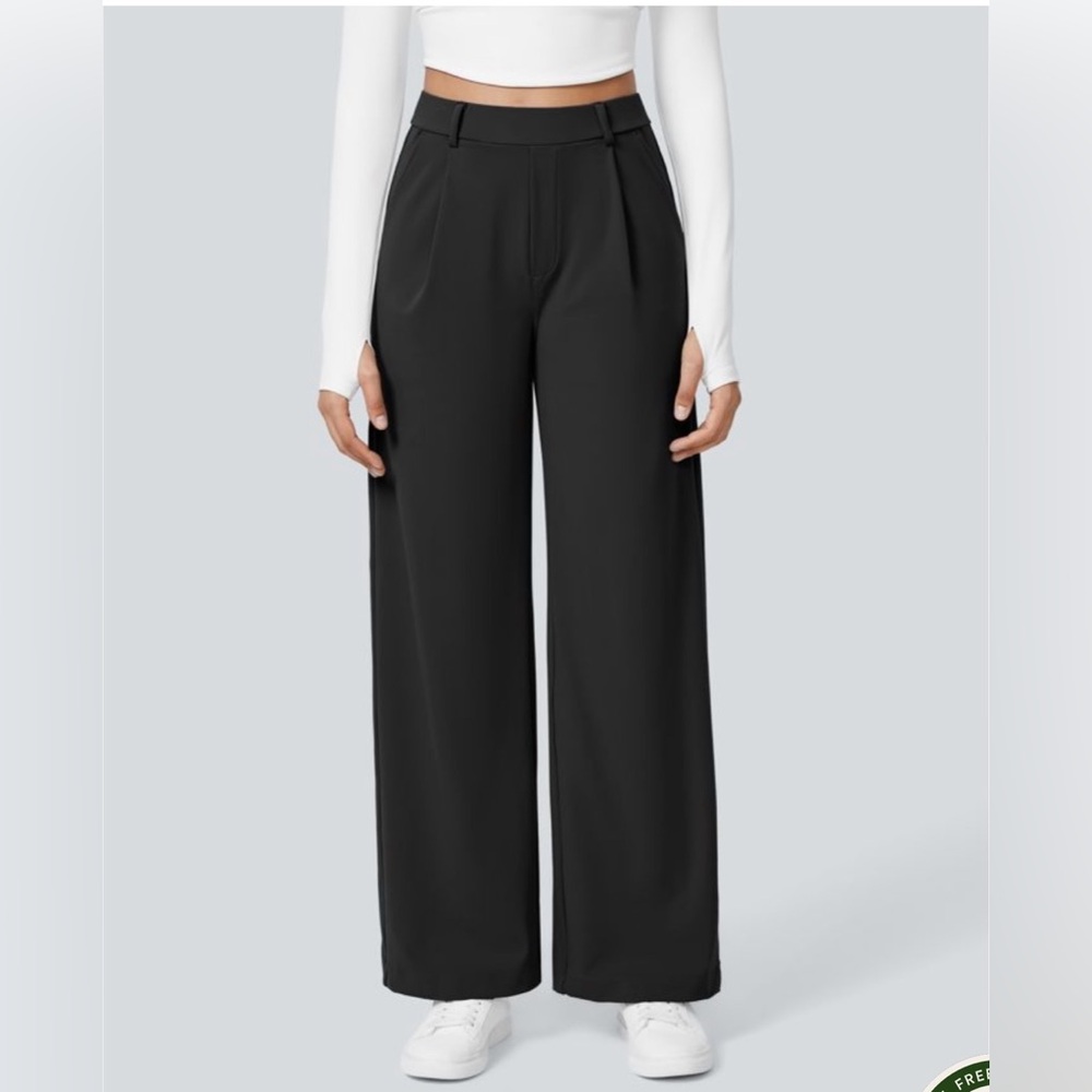 Halara High Waisted Pocket Straight Leg Work Pants